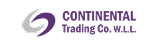 Logo of Continental Trading Co. W.L.L. featuring a stylized "C" in gray and purple, next to bold purple text on a white background.